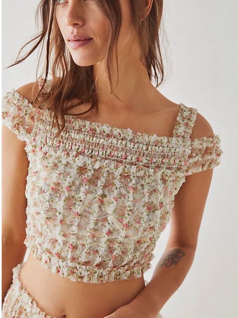 Free People Intimately Gimme Butterflies Crop